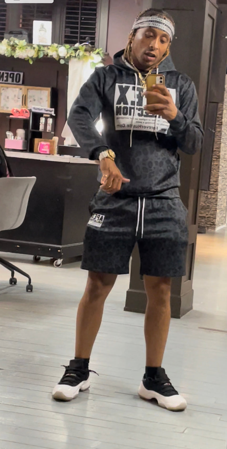 Leopard Print Hoodie