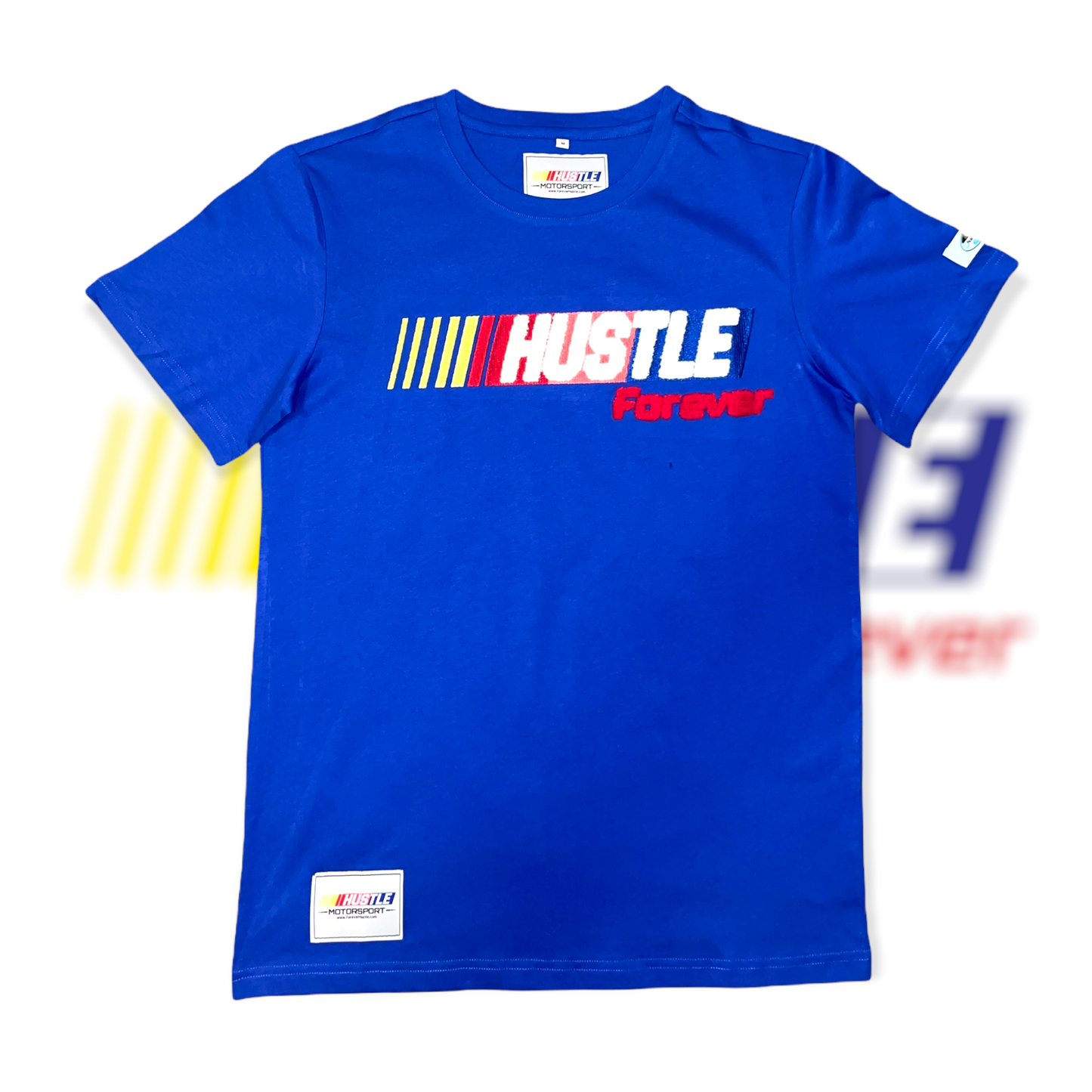 Royal Blue MotorSport “Hustle” Tee