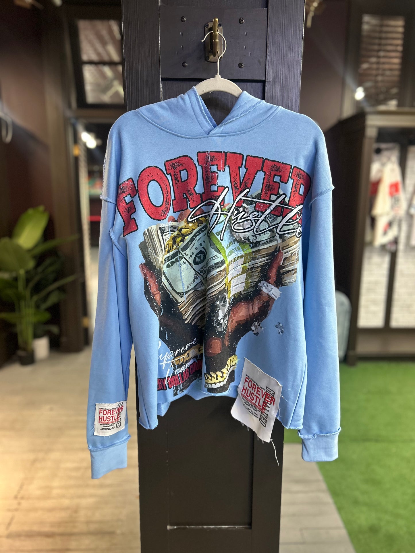 Baby Blue “Money Grip” Hoodie