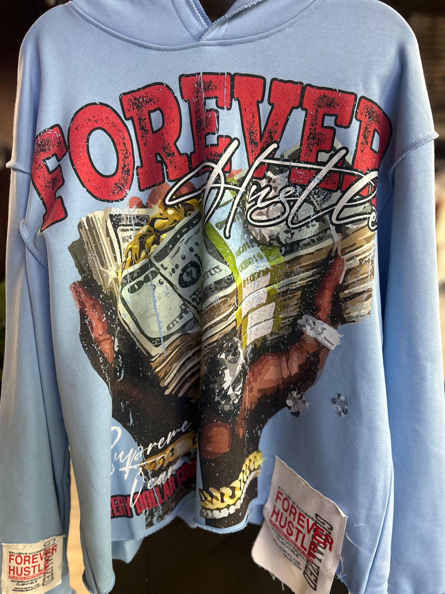 Baby Blue “Money Grip” Hoodie