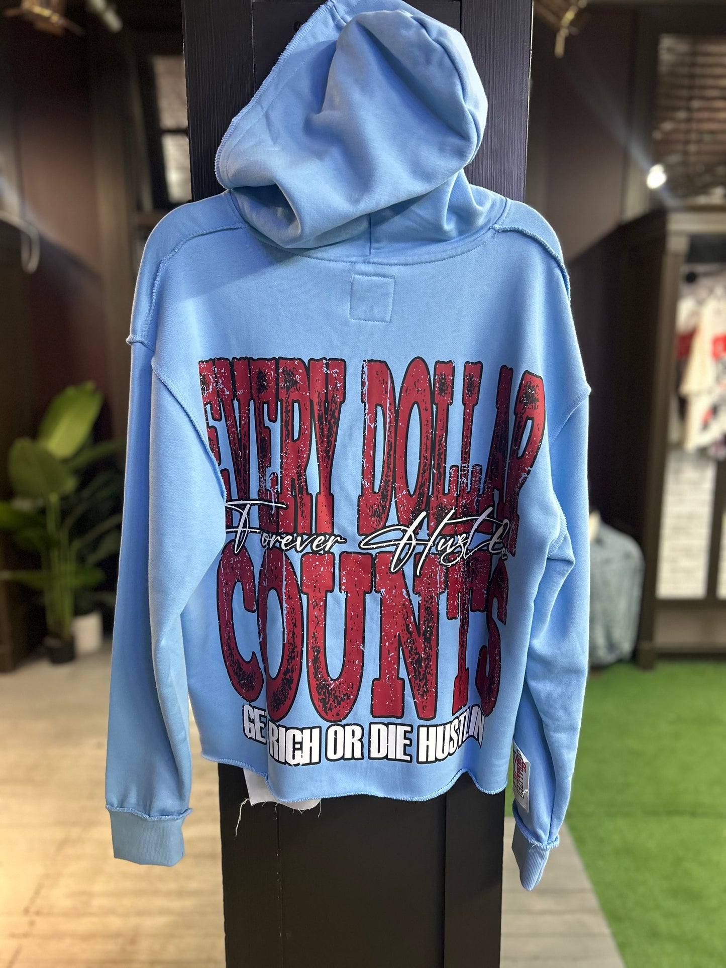 Baby Blue “Money Grip” Hoodie
